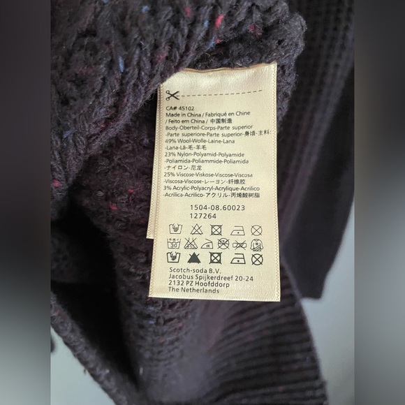 Scotch & Soda Thick Knit Sweater Mens Size Small - Picture 5 of 6